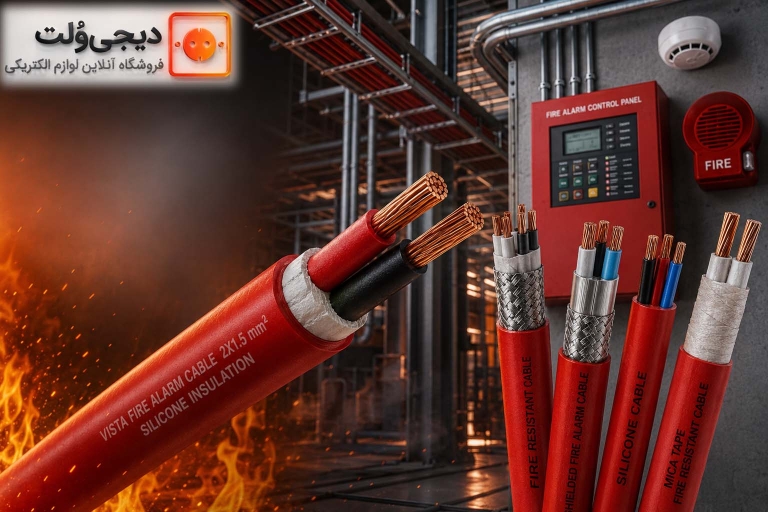 سیم و کابل نسوز | قیمت کابل نسوز اعلام حریق، کابل نسوز یاقوت و کابل نسوز 1.5*2