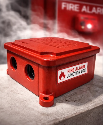 خرید باکس آلومینیومی قرمز مخصوص سیستم اعلام حریق 