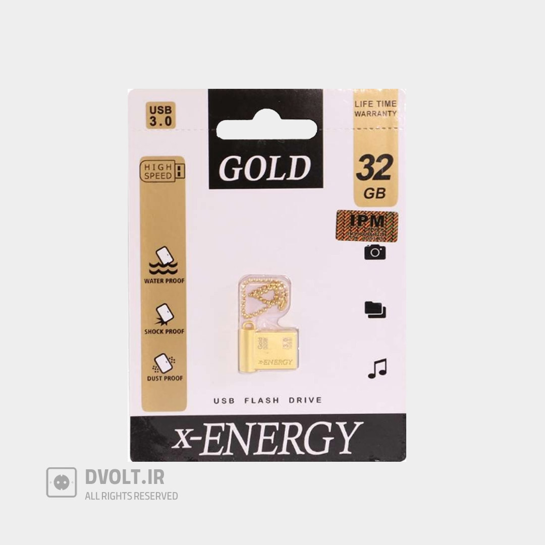  فلش مموری X-ENERGY مدل GOLD USB3.0 ظرفیت 32G 