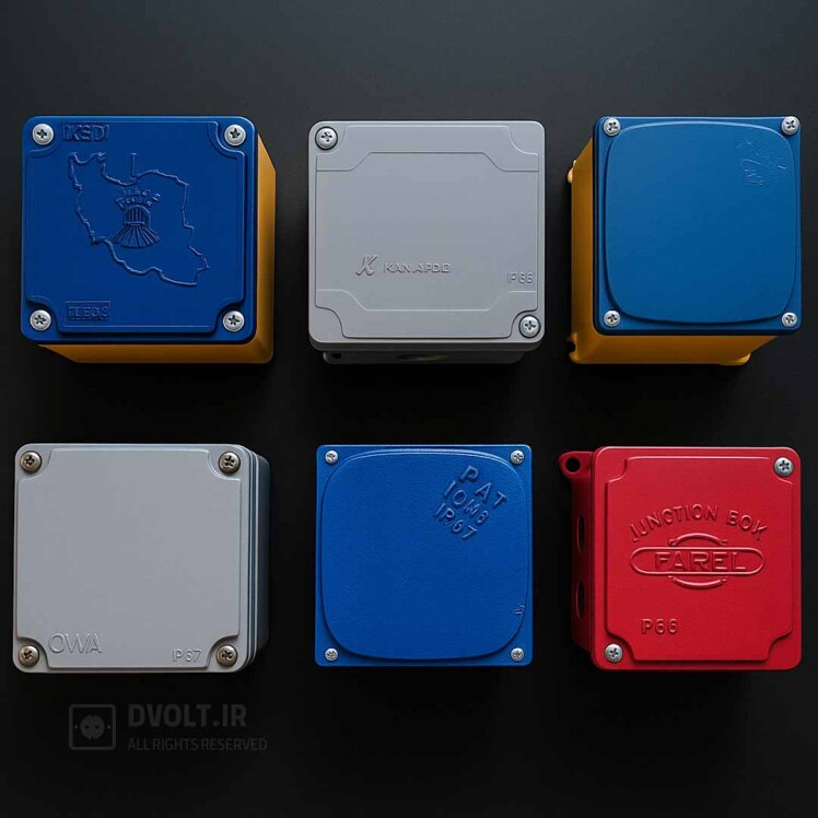 انواع جعبه تقسیم آلومینیومی و ضدآب IP67